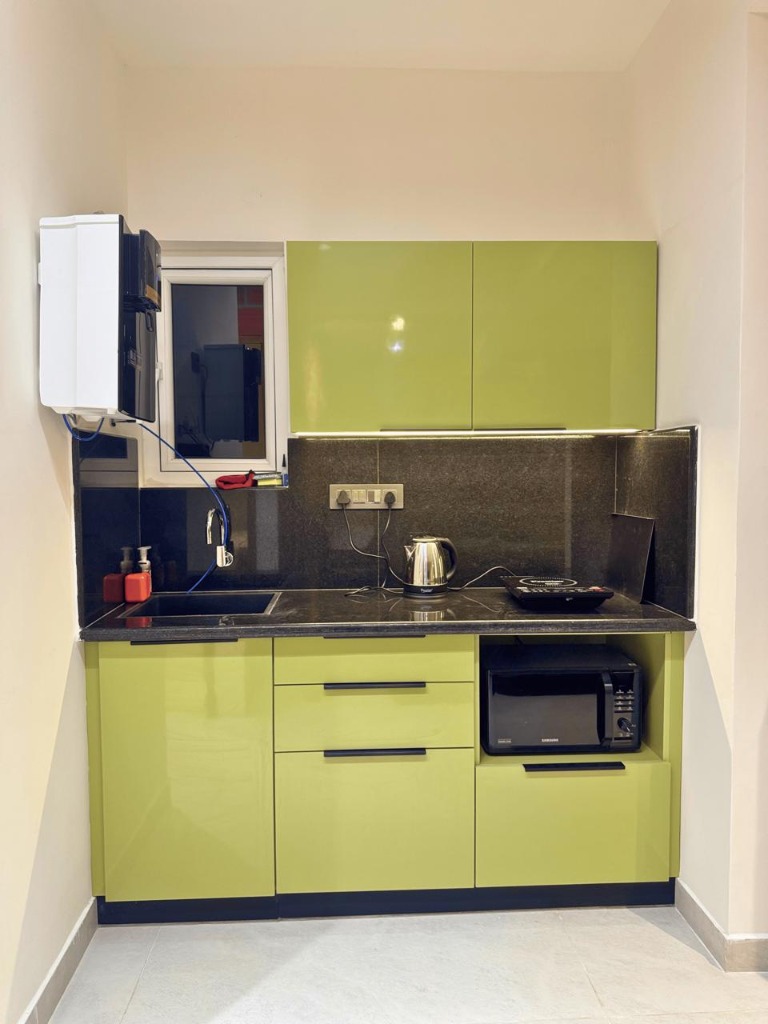 Fully Stocked Kitchenette Layout